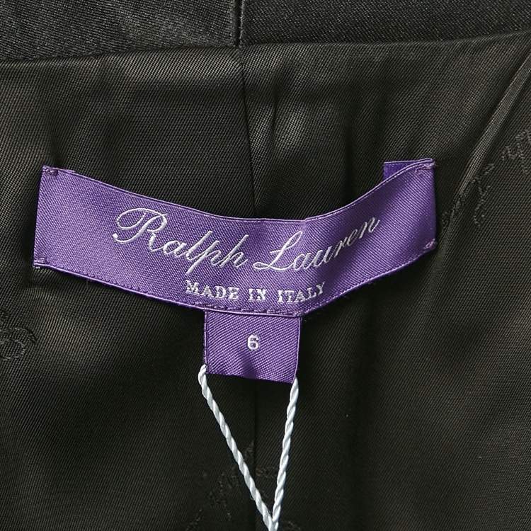 Pre Owned Ralph Lauren Purple Label Black Wool Single Breasted Tuxedo Jacket M