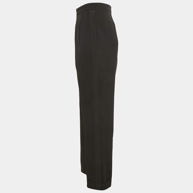 مملوكة مسبقًا Ralph Lauren Purple Label Black Wool Trousers M