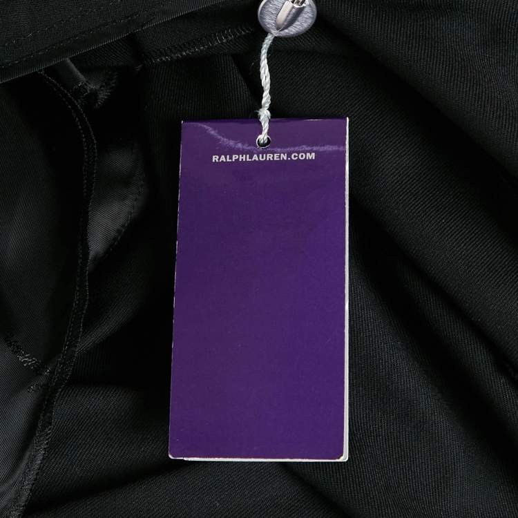 مملوكة مسبقًا Ralph Lauren Purple Label Black Wool Trousers M