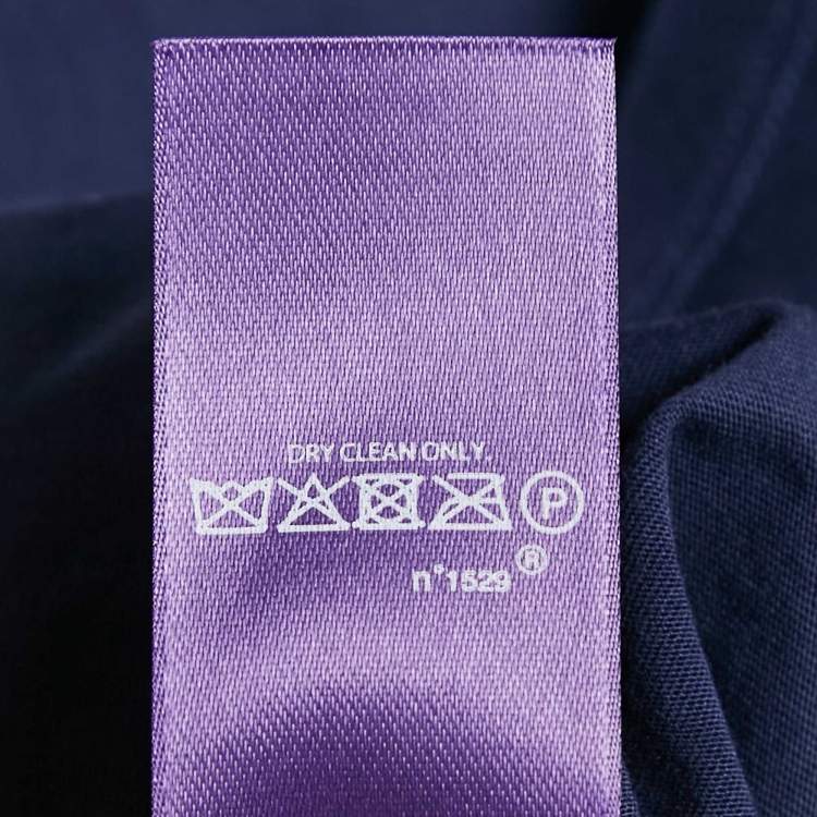 مملوكة مسبقًا Ralph Lauren Purple Label Navy Blue Teddy Applique Crew Neck T-Shirt S