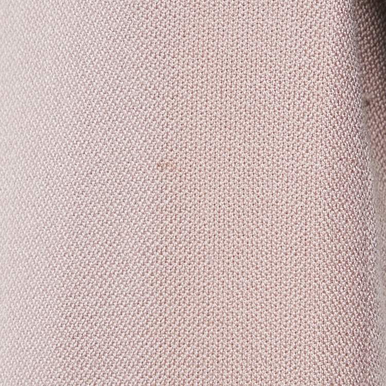 Pre Owned Ralph Lauren Purple Label Dusty Pink Cashmere Double Breasted Blazer S
