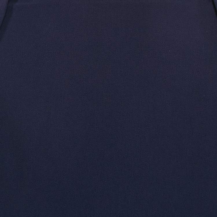 Pre Owned Ralph Lauren Purple Label  Crepe Drape Style Midi Skirt L