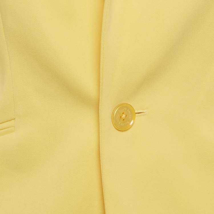 Pre Owned Ralph Lauren Purple Label Yellow Wool Blazer S