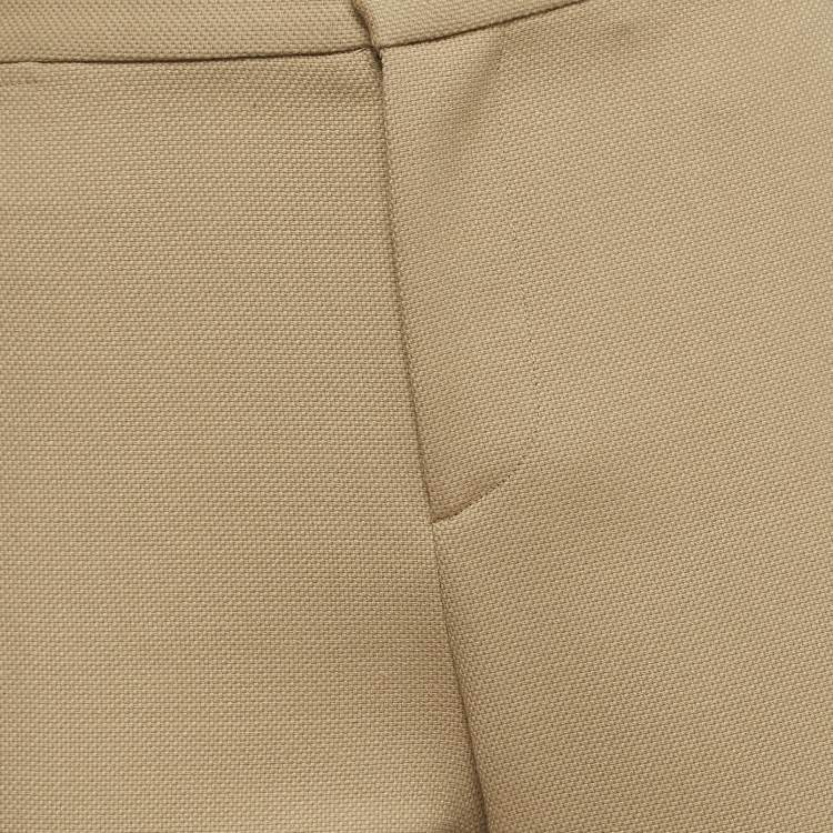 Pre Owned Ralph Lauren Purple Label Beige Wool Trousers S