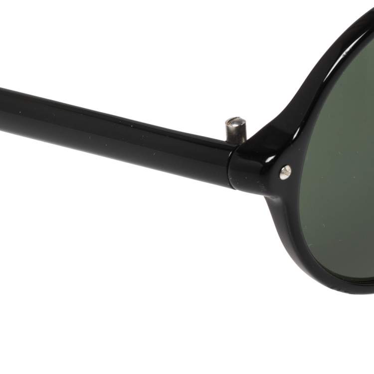 Pre Owned Ralph Lauren Black Acetate PL 9763 Round Sunglasses