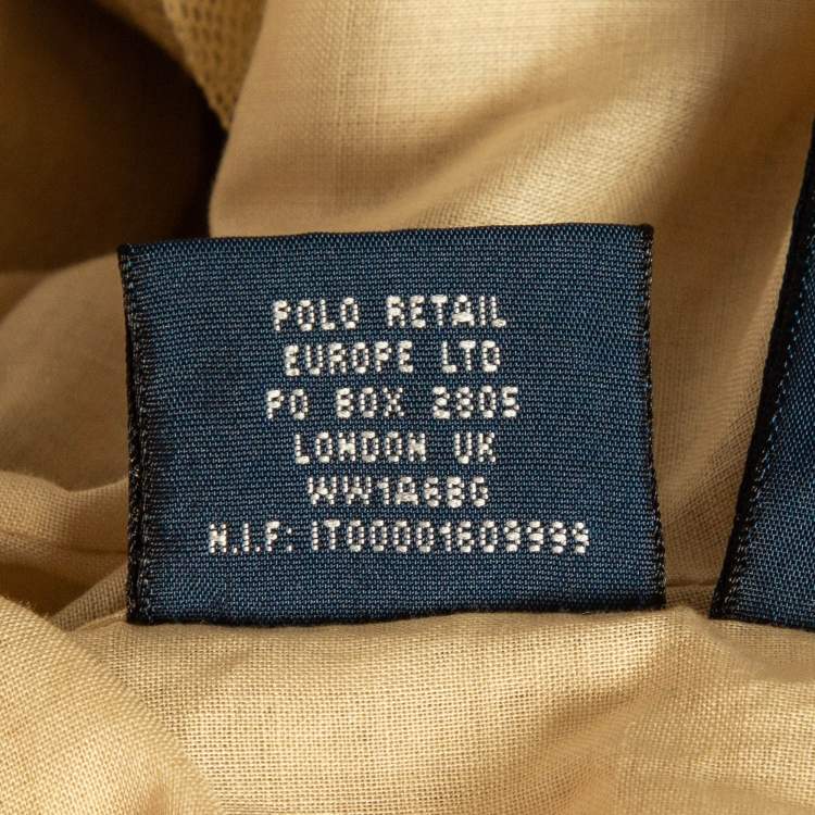 Pre Owned Ralph Lauren Vintage Beige Embroidered Tulle Blouse L