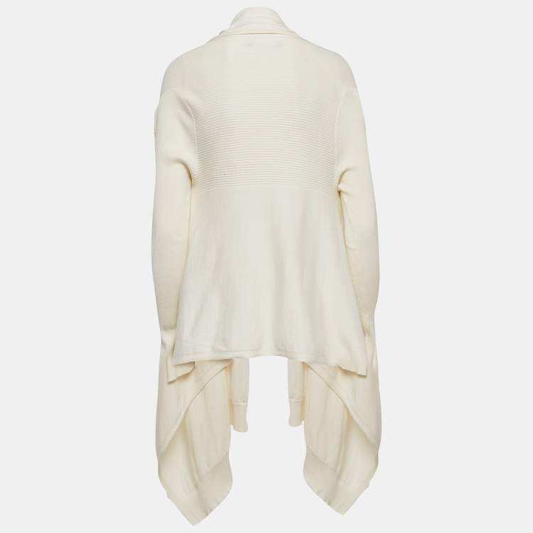 Pre Owned Ralph Lauren Cream Rib Knit Cardigan XS/S