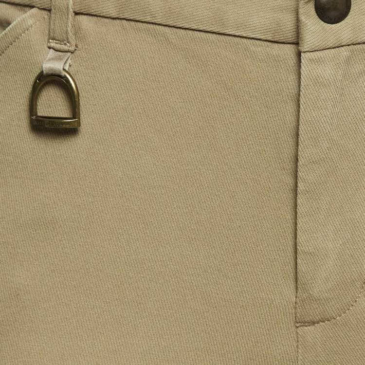 Pre Owned Ralph Lauren Green Cotton Drill Breeches Pants M