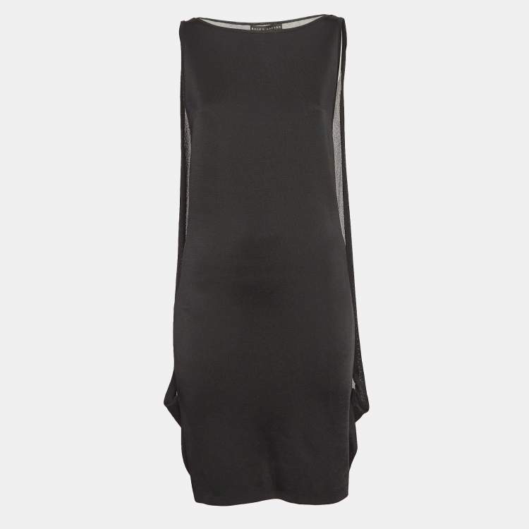 Pre Owned Ralph Lauren Black Knit Sleeveless Mini Dress L