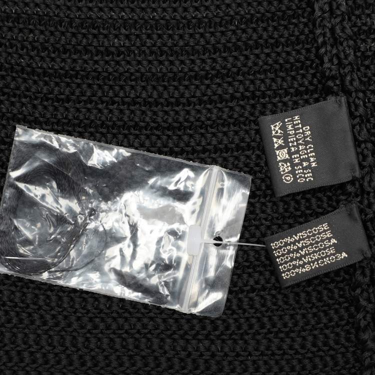 Pre Owned Ralph Lauren Black Knitted Cardigan M
