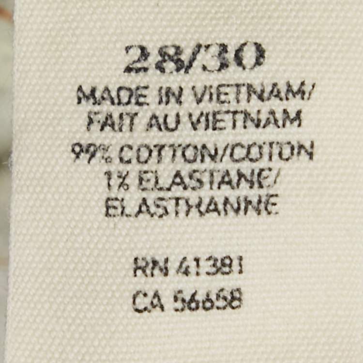 Pre Owned Ralph Lauren Blue Washed Denim Straight Jeans M 28"