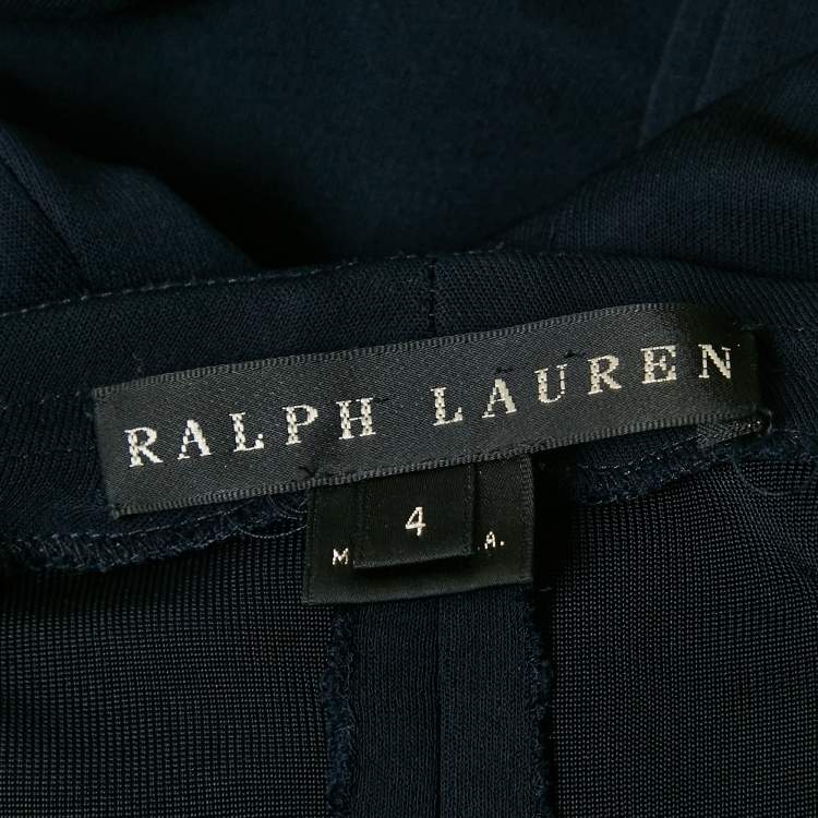 Pre Owned Ralph Lauren Navy Blue Jersey Bodycon Dress S