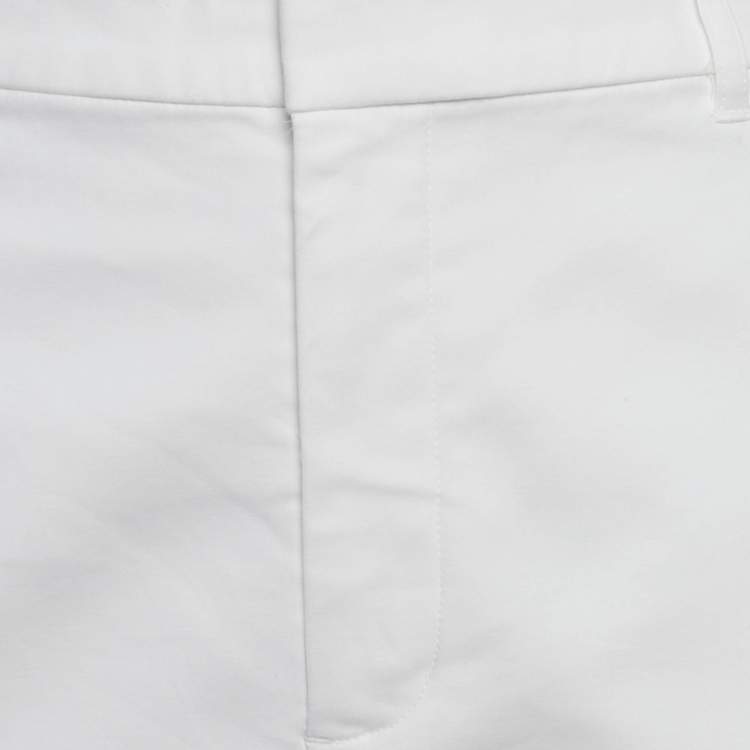 Pre Owned Ralph Lauren White Cotton Trousers L