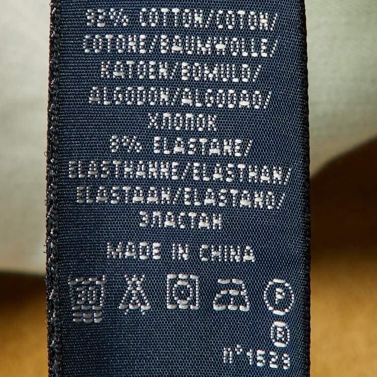 Pre Owned Ralph Lauren Green Stretch Cotton Patch Detail Jeans M/Waist 30"