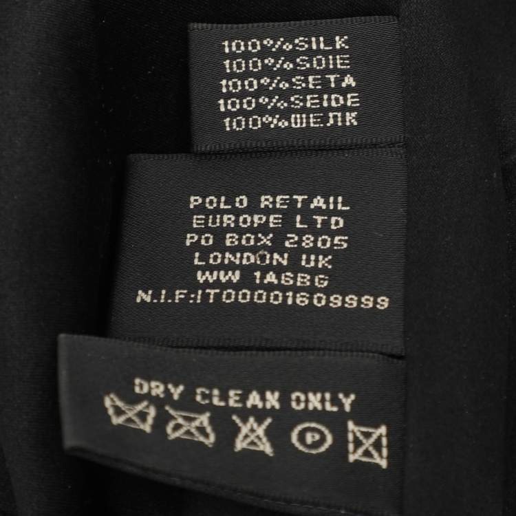 Pre Owned Ralph Lauren Black Silk Top S