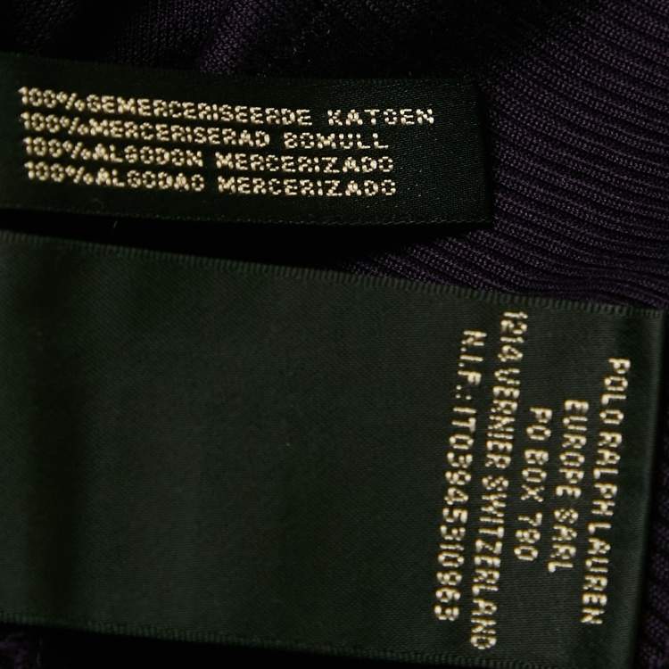 Pre Owned  Ralph Lauren Purple Cotton Long Sleeve Sweater M 