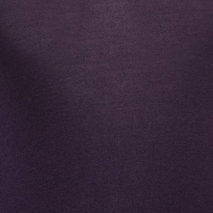 Pre Owned  Ralph Lauren Purple Cotton Long Sleeve Sweater M 