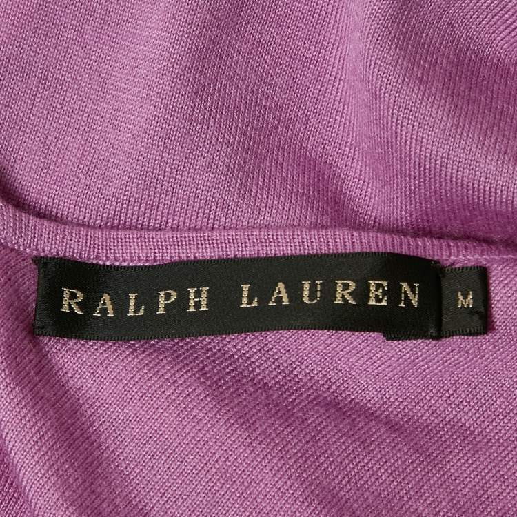 Pre Owned Ralph Lauren Purple Cashmere Knit Camisole M