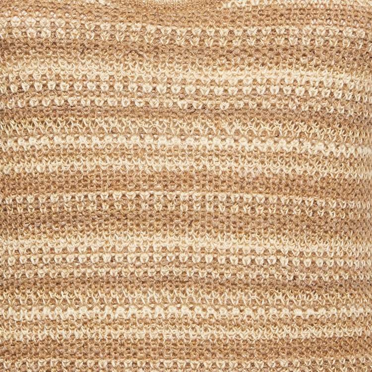 Pre Owned Ralph Lauren Brown Crochet Tank Top XS