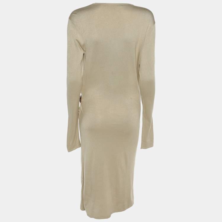 مملوكة مسبقًا Ralph Lauren Beige Knit Dress S