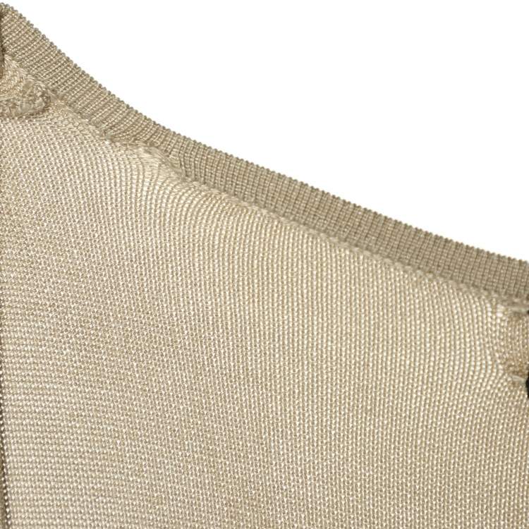 مملوكة مسبقًا Ralph Lauren Beige Knit Dress S