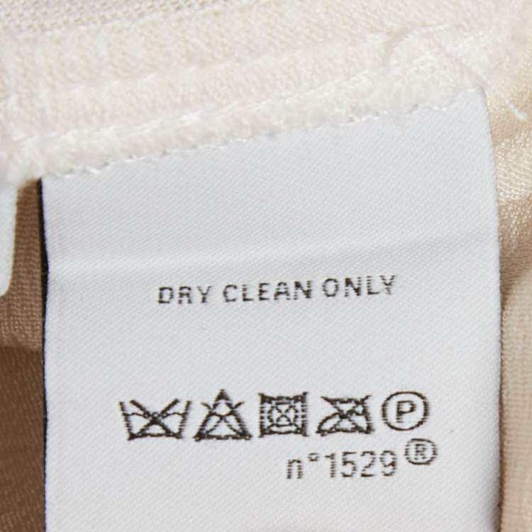 Pre Owned Ralph Lauren White Silk Panel Detail Sleeveless Top S