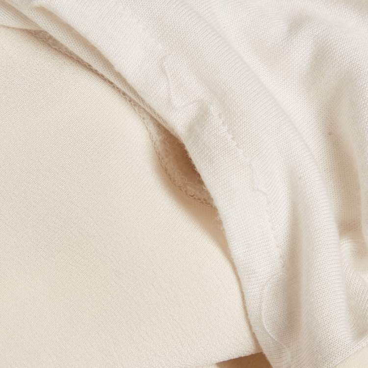Pre Owned Ralph Lauren White Silk Panel Detail Sleeveless Top S