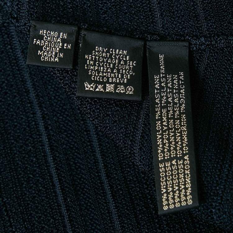 Pre Owned Ralph Lauren Navy Blue Knit Open Front Cardigan XL