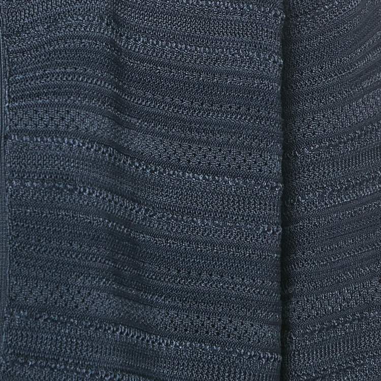 Pre Owned Ralph Lauren Navy Blue Knit Open Front Cardigan XL