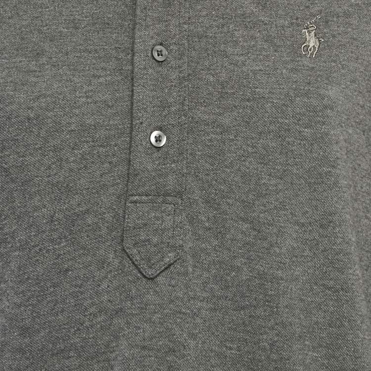 Pre Owned Ralph Lauren Grey Cotton Jersey T-Shirt Dress M