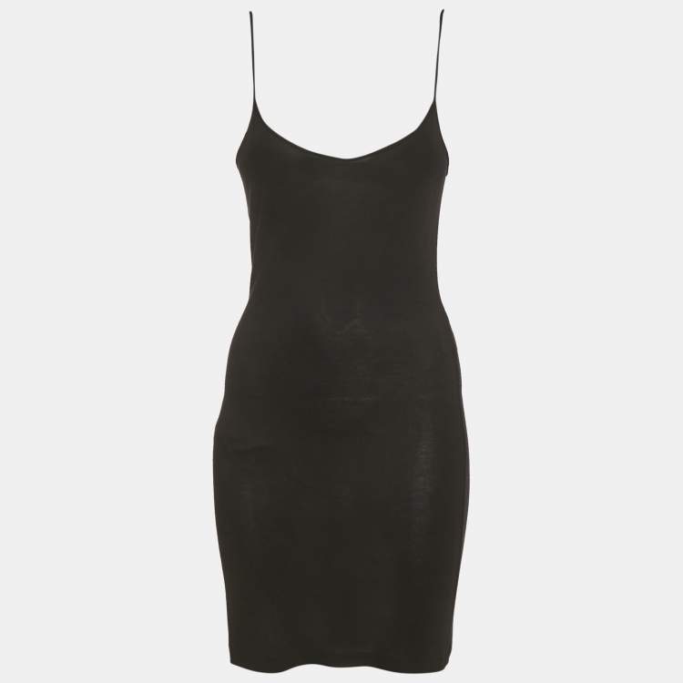 Pre Owned Ralph Lauren Black Patterned Knit Short Dress S