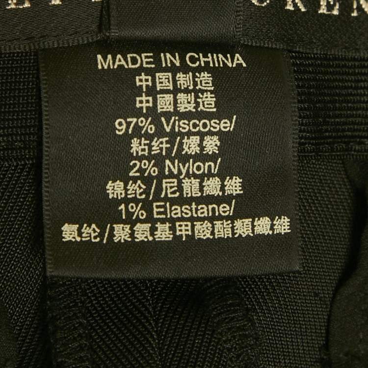 Pre Owned Ralph Lauren Black Zipper Detail Leggings S