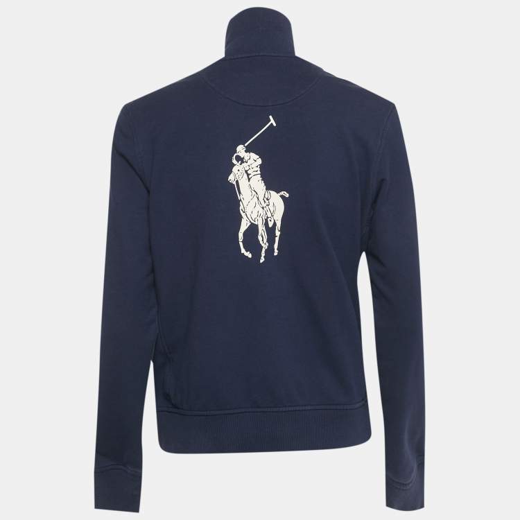 Pre Owned Ralph Lauren Navy Blue Cotton US Open Ballsperson Jacket L