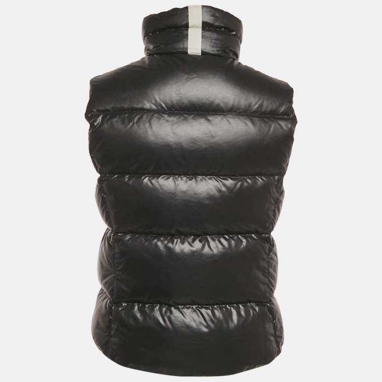 Pre Owned Ralph Lauren Black Printed Synthetic Down Vest M