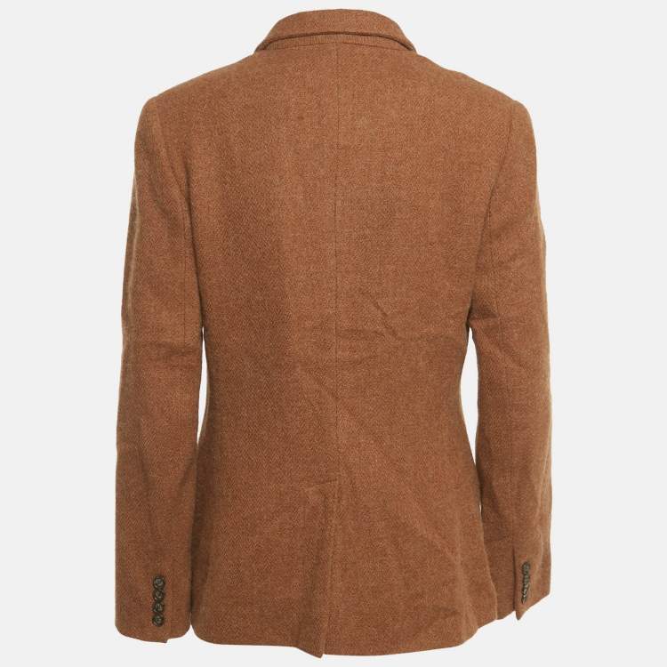 Pre Owned Ralph Lauren Brown Wool Blend Blazer L