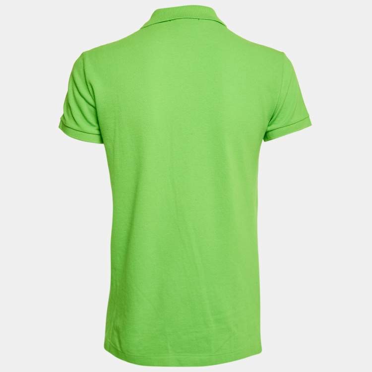 Pre Owned Ralph Lauren Green Logo Embroidered Cotton Classic Fit Polo T-Shirt XS
