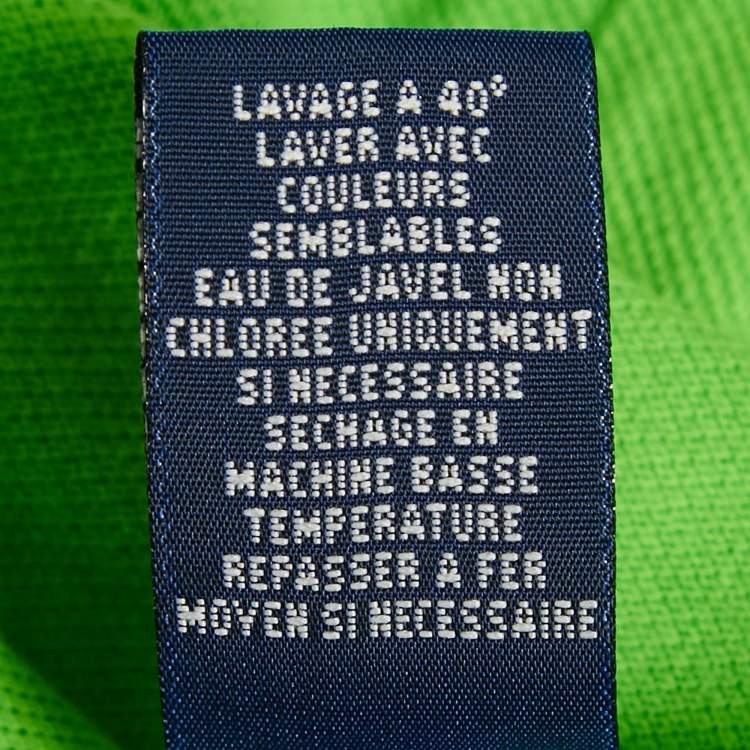 Pre Owned Ralph Lauren Green Logo Embroidered Cotton Classic Fit Polo T-Shirt XS