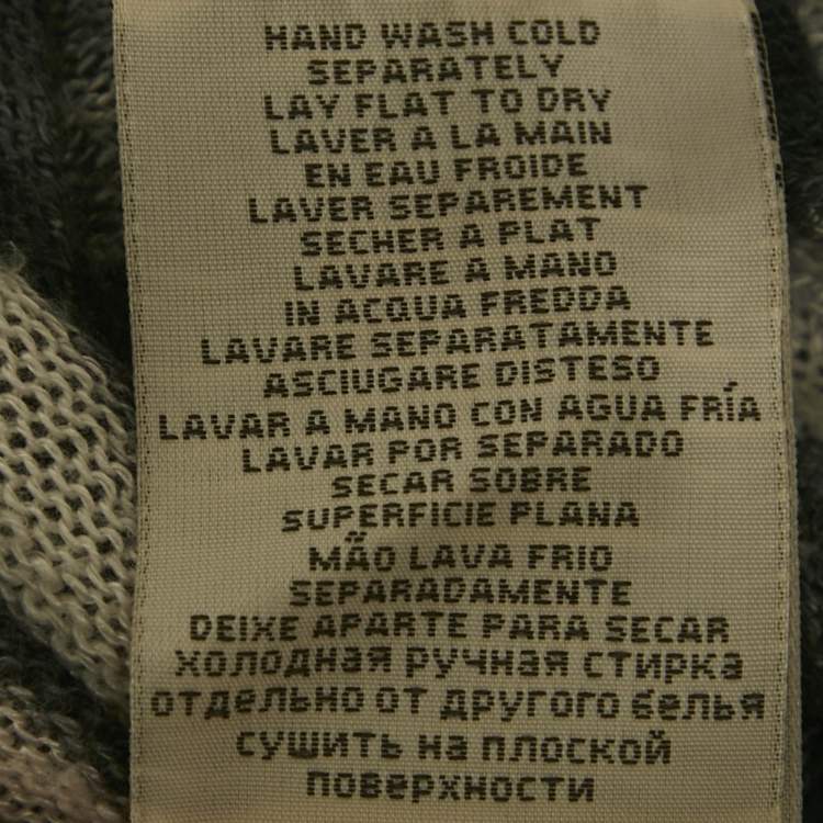 Pre Owned Denim & Supply x Ralph Lauren Grey/White Striped Knit Mini Dress S