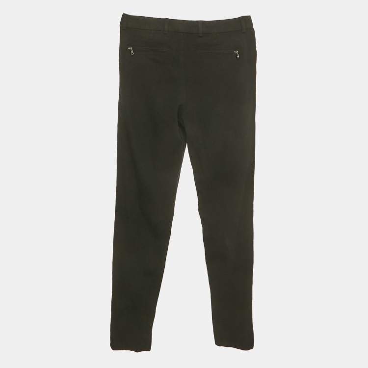 Pre Owned Ralph Lauren Black Wool Trousers S 
