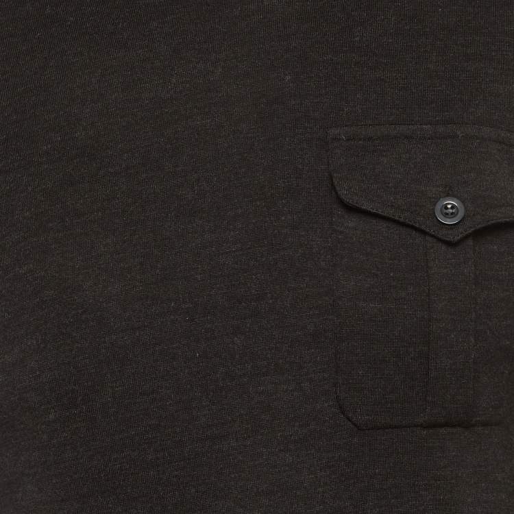 Pre Owned Ralph Lauren Black Wool Turtle Neck Sweatshirt M