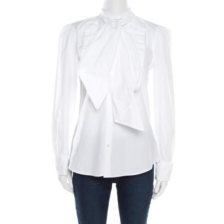 ralph lauren women's white long sleeve shirt