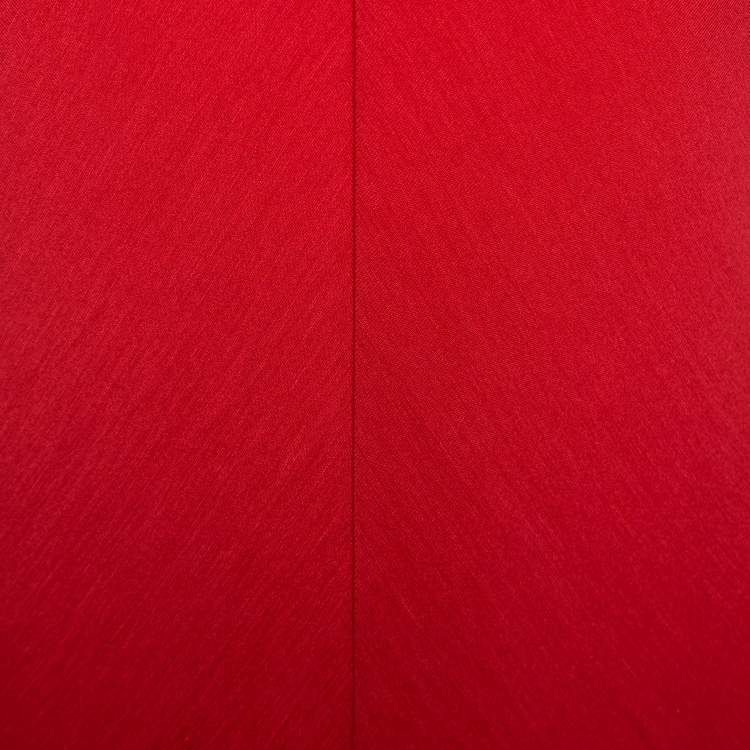 Pre Owned Ralph Lauren Coral Pink Jersey Sleeveless Jenny Maxi Dress M