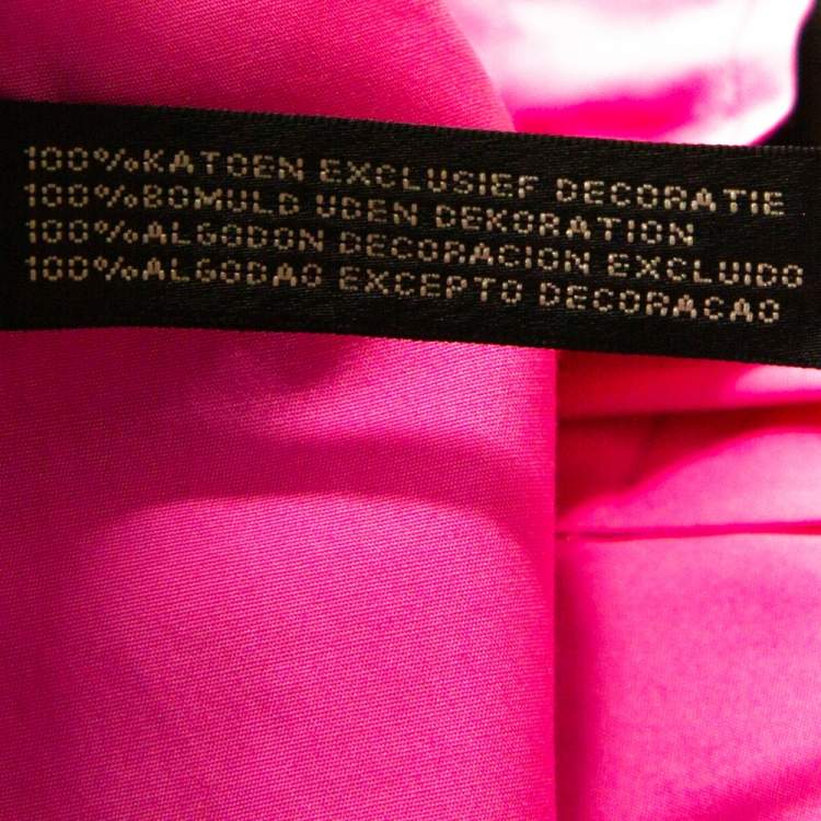 Pre Owned Ralph Lauren Pink Cotton Button Down Fitted Shirt L 