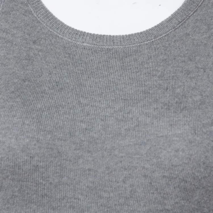 Pre Owned Ralph Lauren Grey Cashmere Tank Top S
