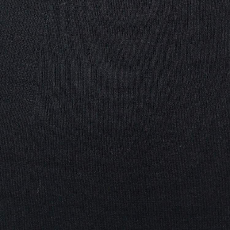 Pre Owned Ralph Lauren Black Merino Wool Knit Tube Skirt S
