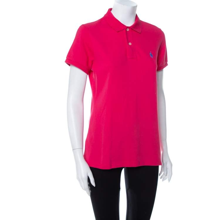 Polo Ralph Lauren Women The Skinny Polo Shirt Top Short Sleeve