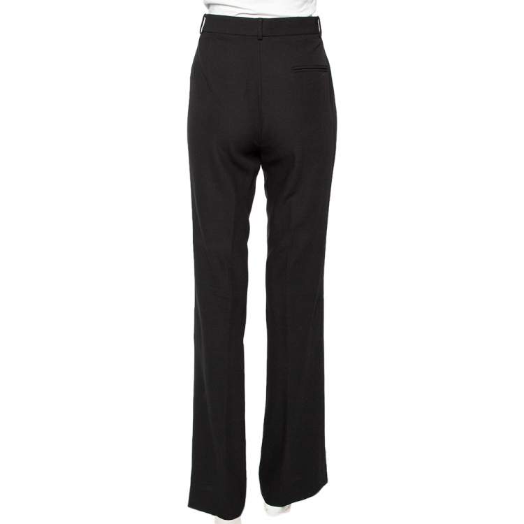 Pre Owned Ralph Lauren Black Wool Crepe Formal Pants M 