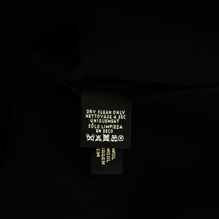 Pre Owned Ralph Lauren Black Wool Crepe Formal Pants M 