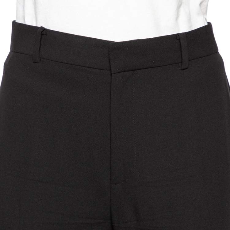 Pre Owned Ralph Lauren Black Wool Crepe Formal Pants M 