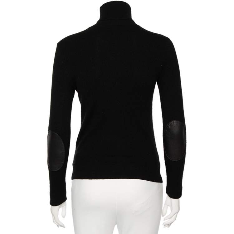 Pre Owned Ralph Lauren Black Cashmere Long Sleeve Turtleneck Sweater M